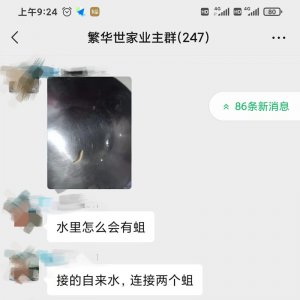 太惡心！小區(qū)自來水中驚現“活物”